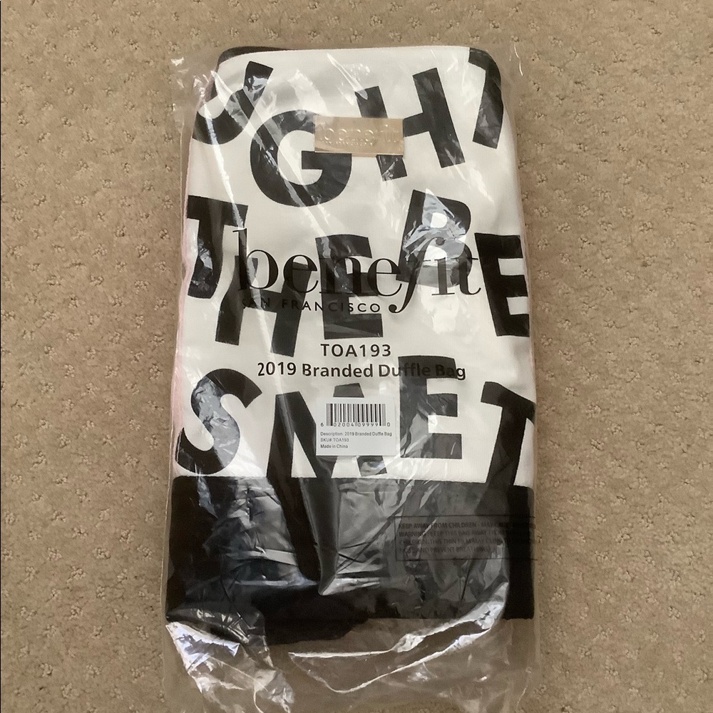 NWT Benefit 2019 Branded Duffle Bag